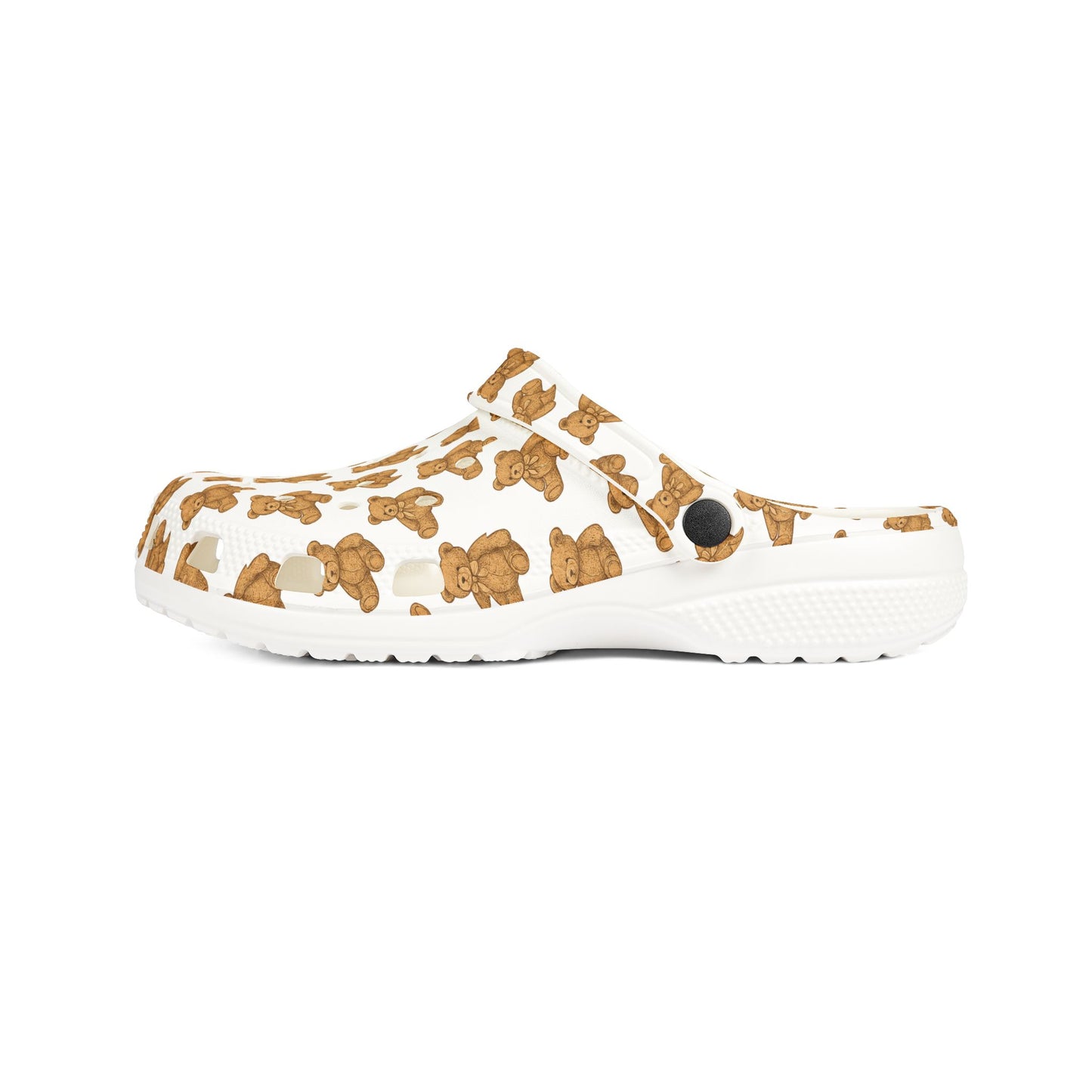 Teddy Bear Pattern EVA Foam Rubber Shoes - Cozy Slip-On Clogs for Everyday Wear, Gift for Her, Summer Footwear, Fun House Slippers