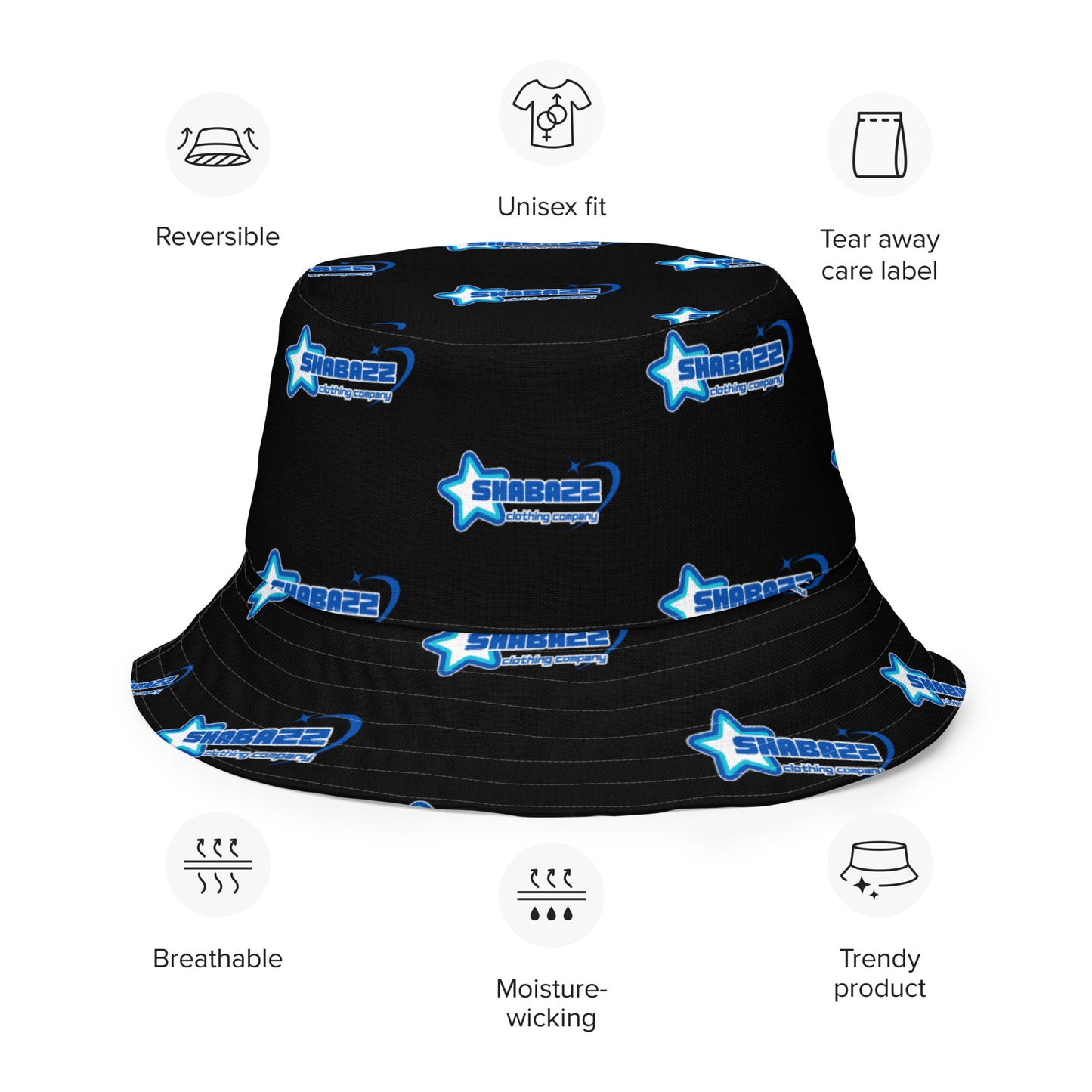 Shabazz Reversible bucket hat