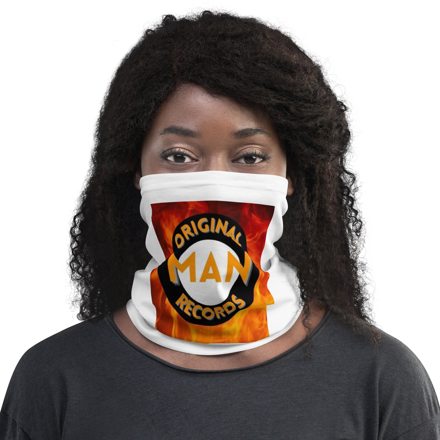 Original Man Records Neck Gaiter