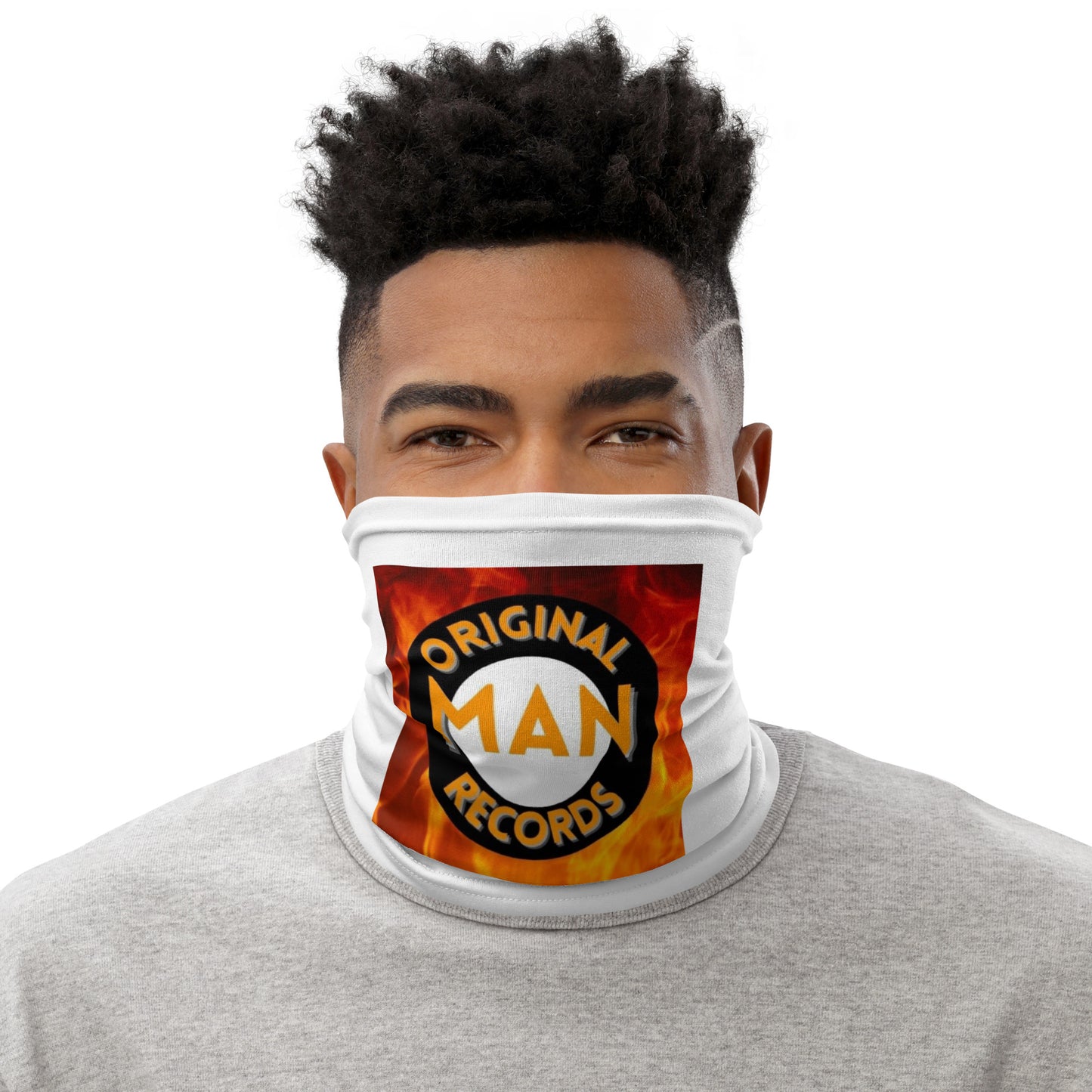 Original Man Records Neck Gaiter
