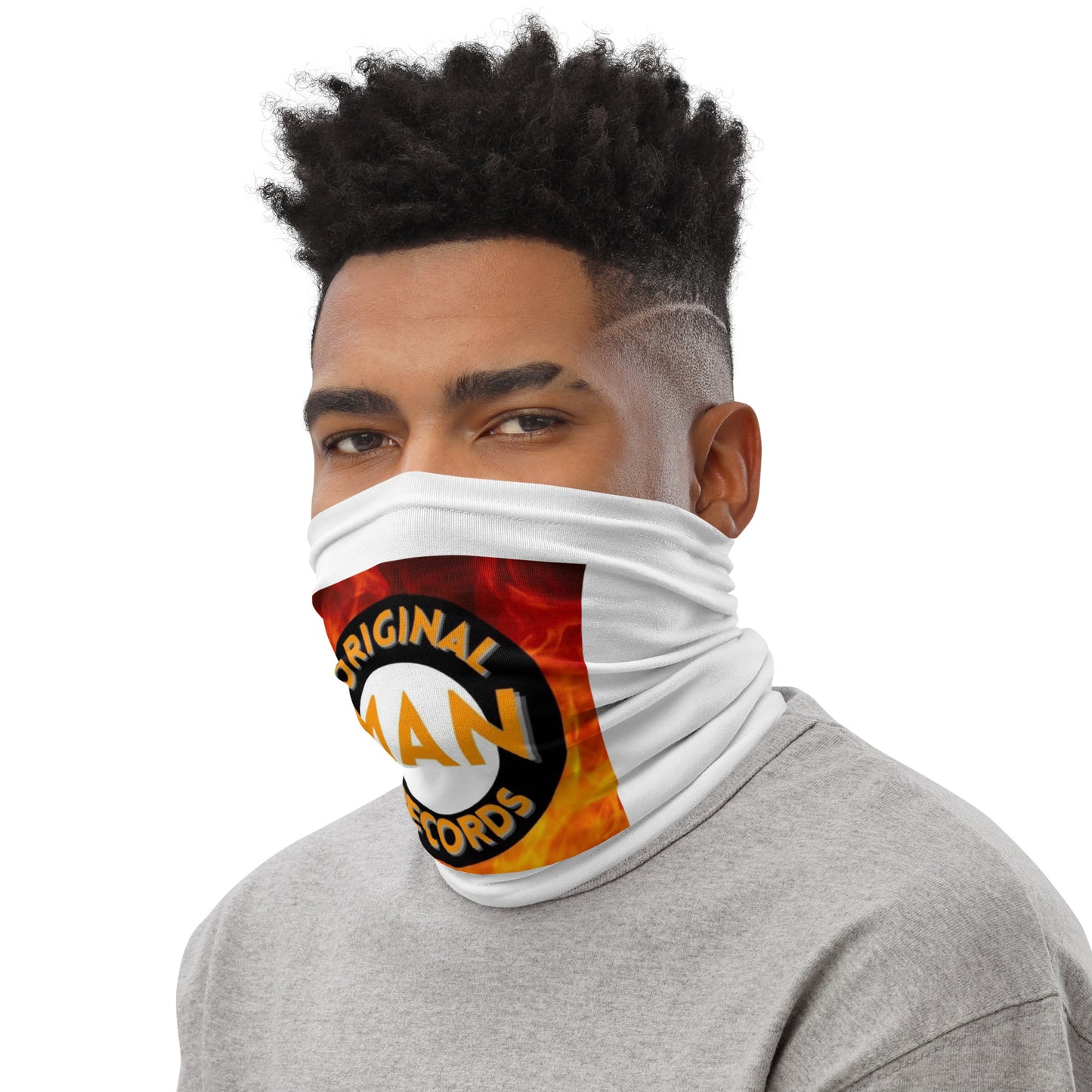 Original Man Records Neck Gaiter