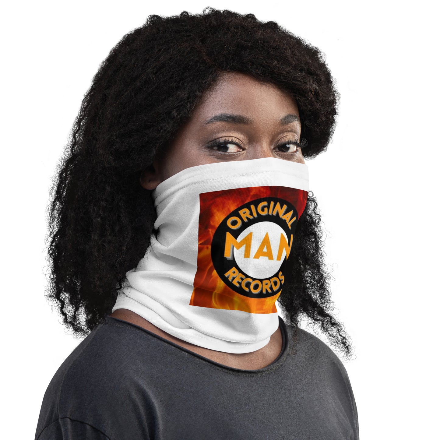 Original Man Records Neck Gaiter