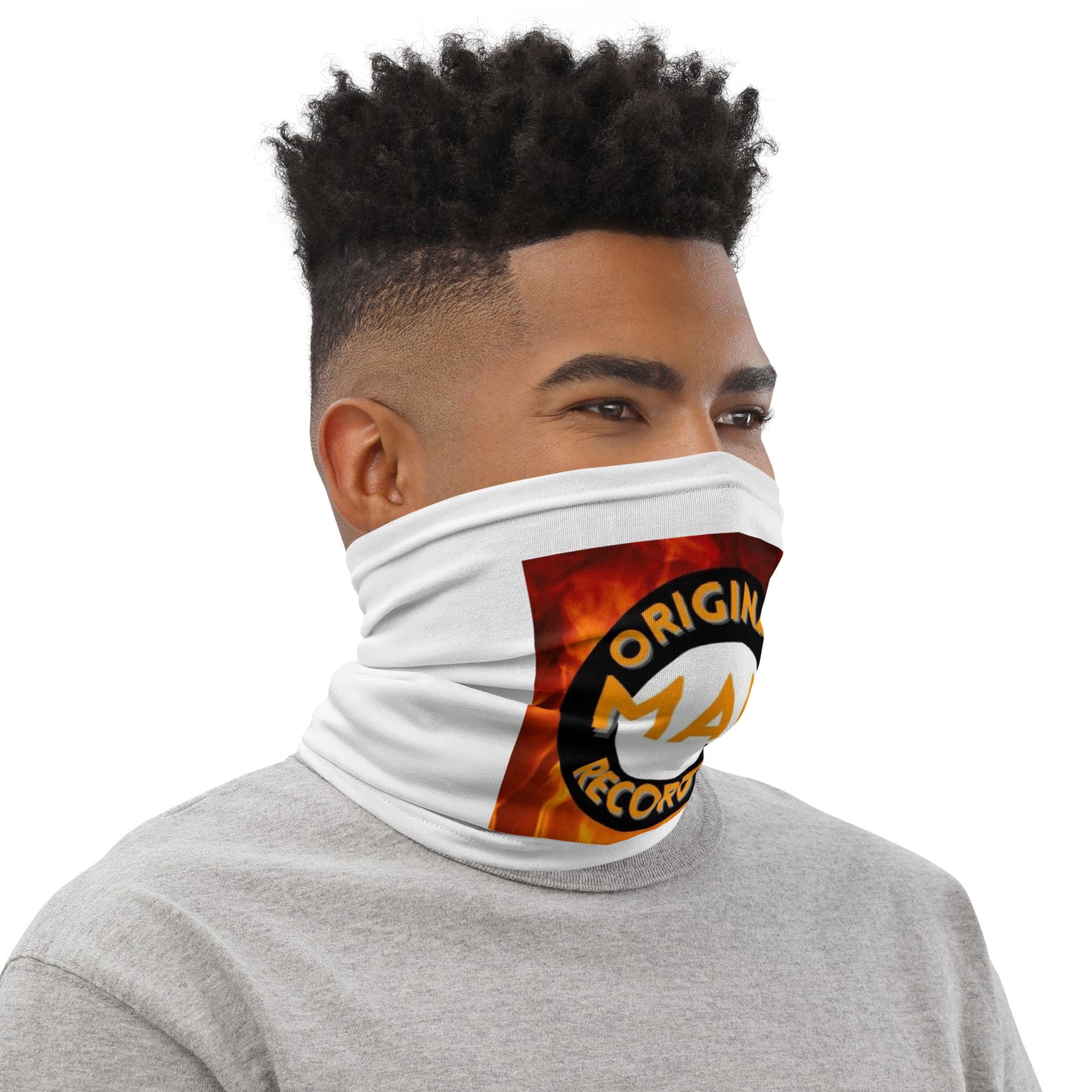 Original Man Records Neck Gaiter