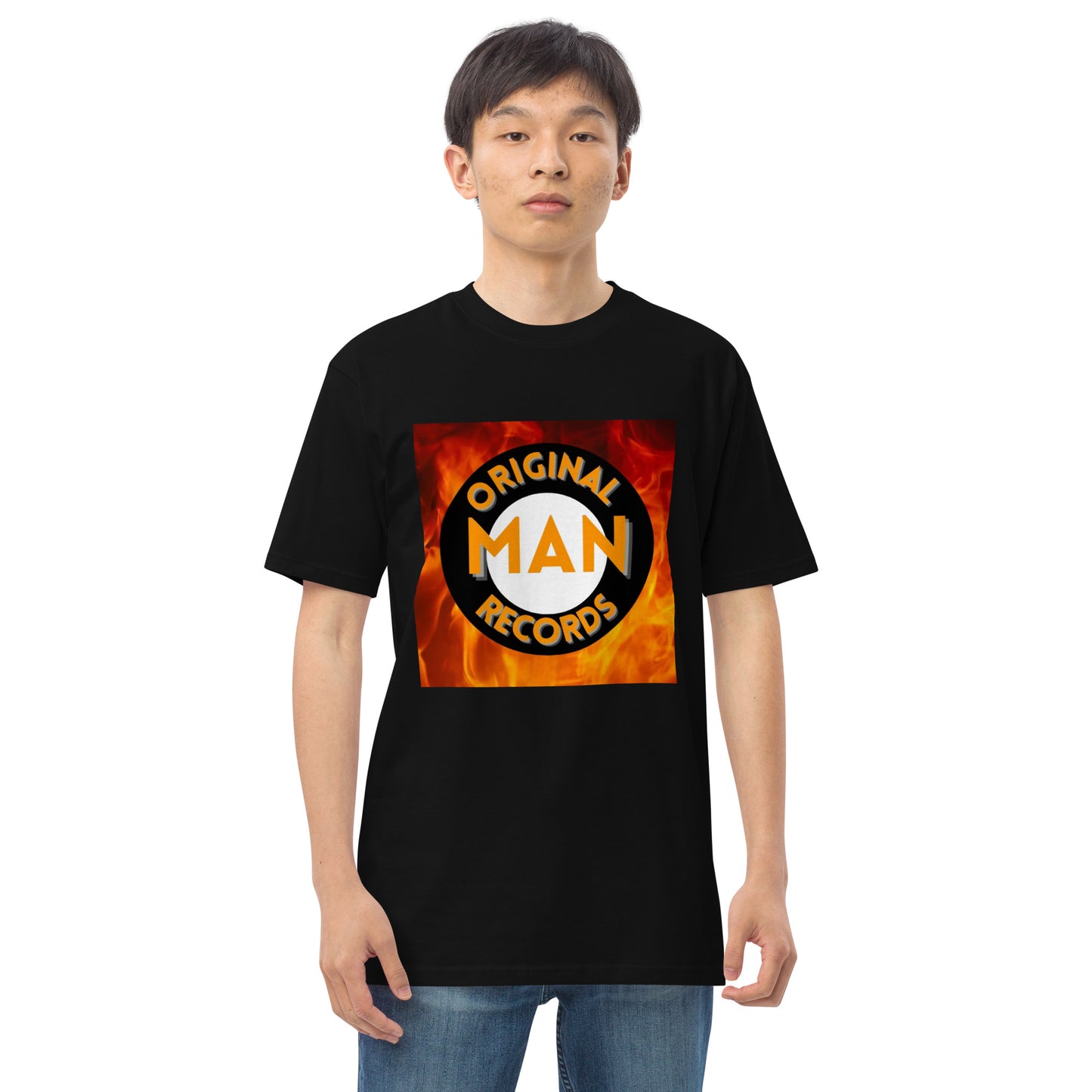 Original Man Records Men’s premium heavyweight tee
