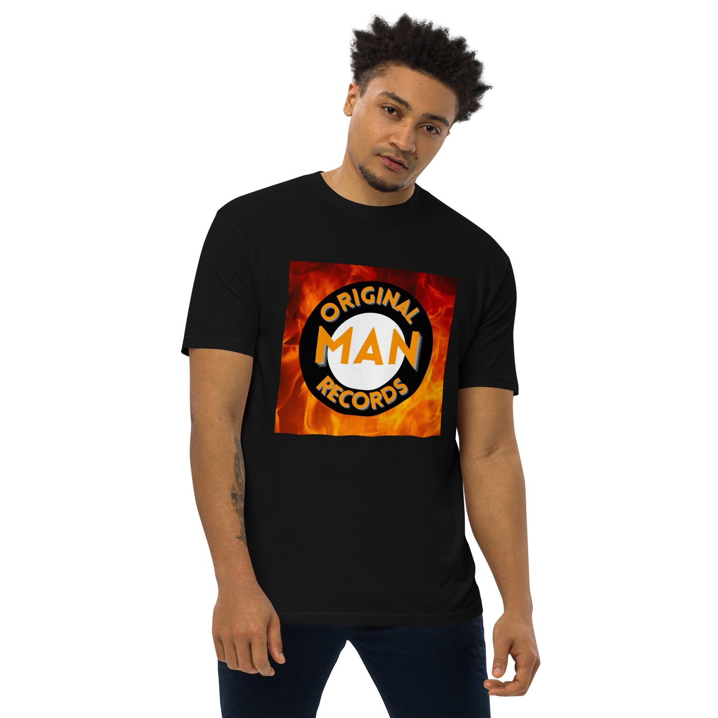 Original Man Records Men’s premium heavyweight tee