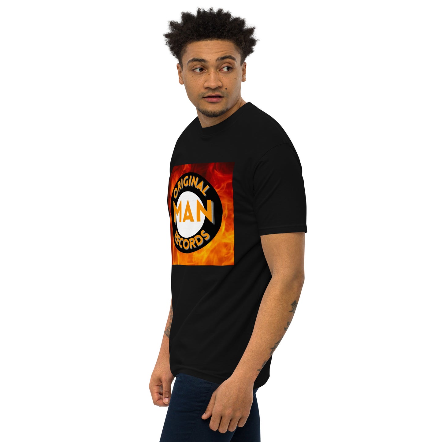Original Man Records Men’s premium heavyweight tee