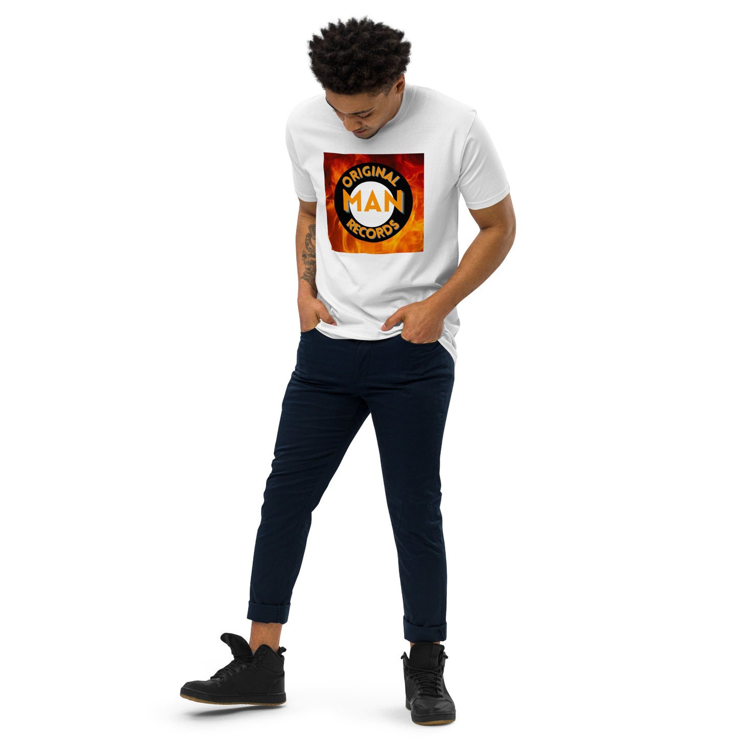 Original Man Records Men’s premium heavyweight tee
