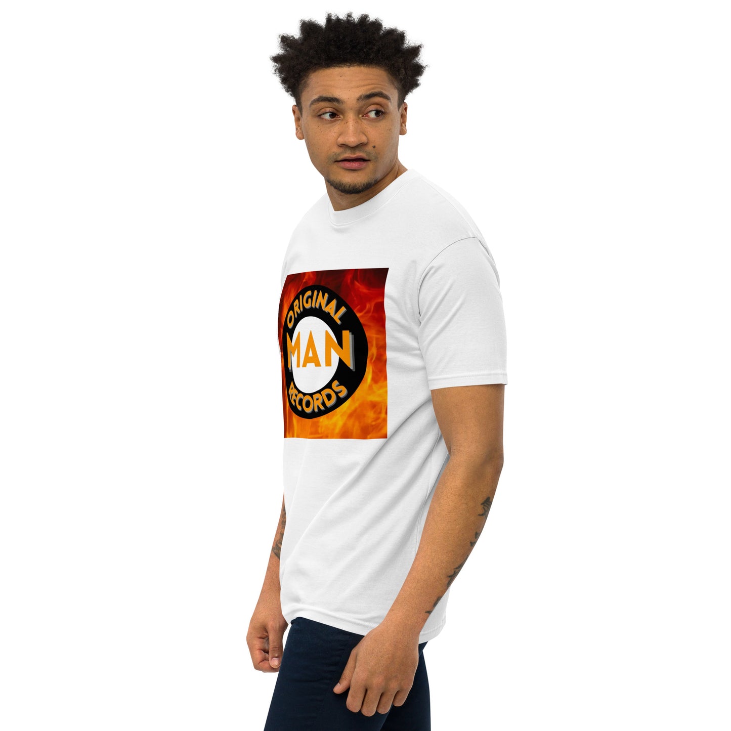 Original Man Records Men’s premium heavyweight tee