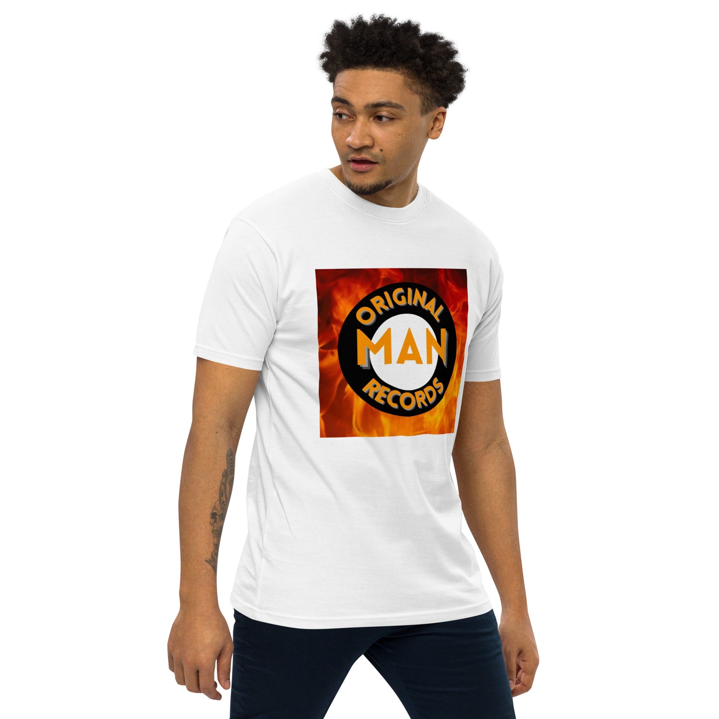 Original Man Records Men’s premium heavyweight tee