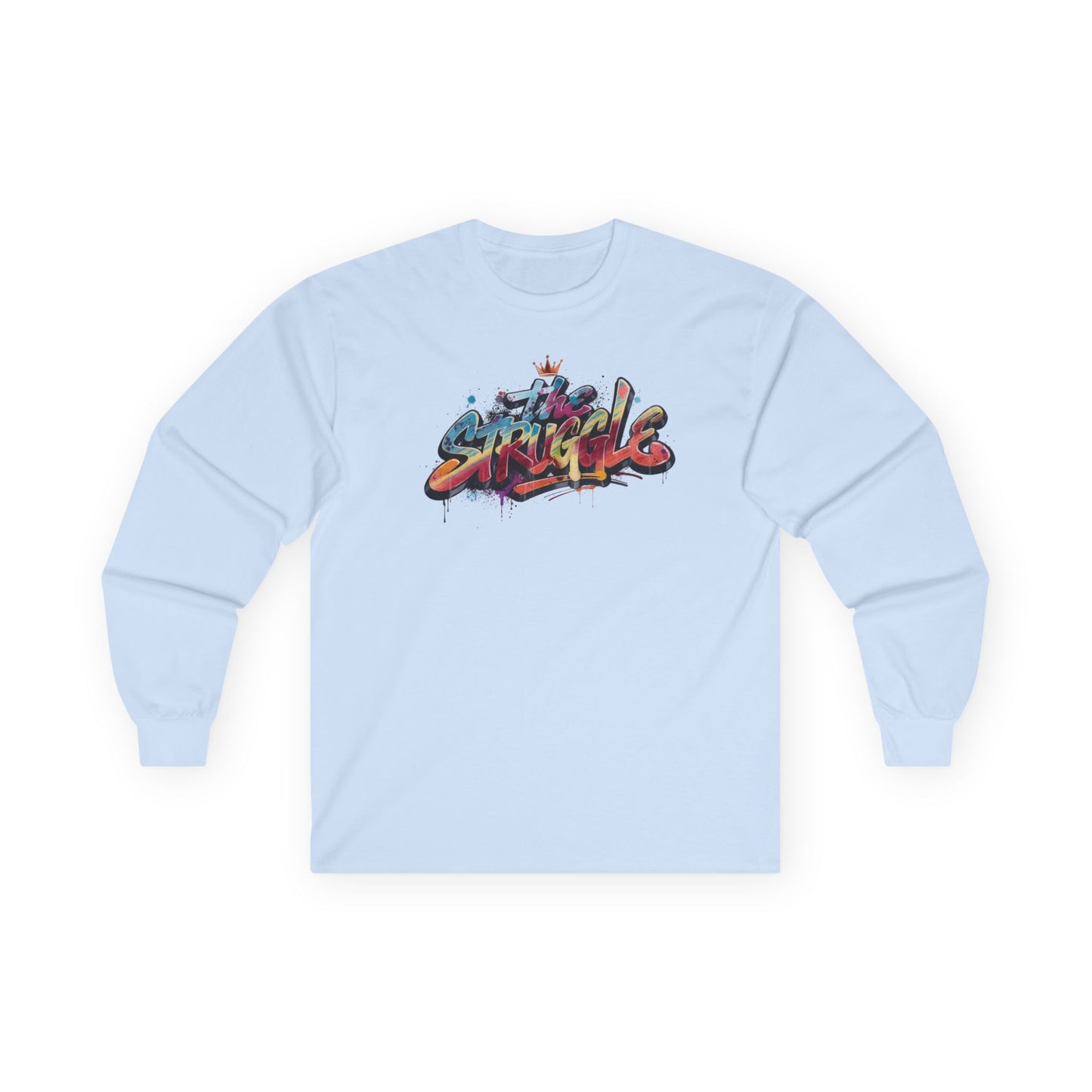 The Struggle Graffiti Skate Long Sleeve Tee — Colorful Urban Streetwear