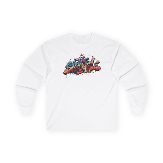 The Struggle Graffiti Skate Long Sleeve Tee — Colorful Urban Streetwear