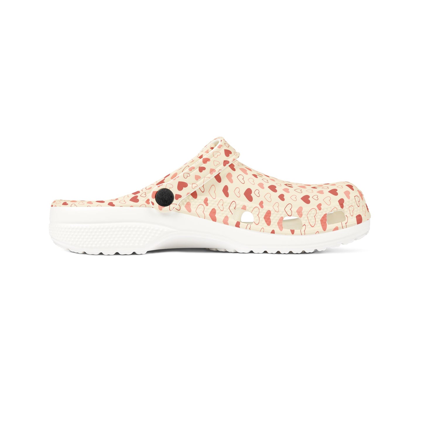Cute Heart Pattern EVA Foam Rubber Shoes - Cozy Slip-On Clogs for Everyday Wear, Gift for Her, Summer Footwear, Fun House Slippers
