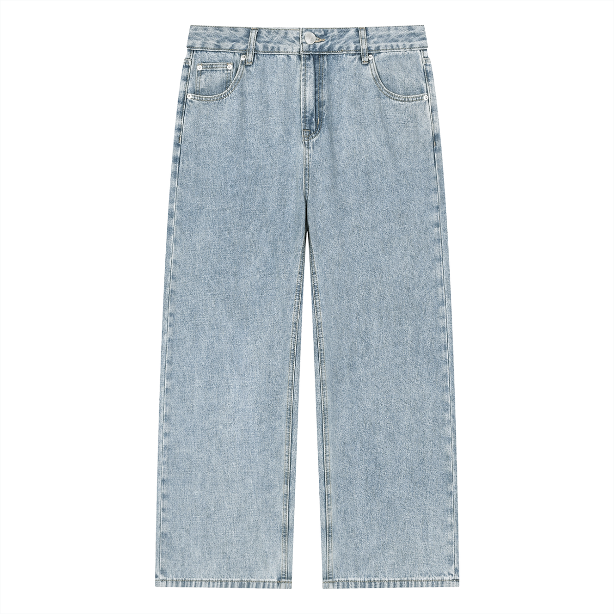 Shabazz Unisex Vintage Wash Straight Leg Jeans