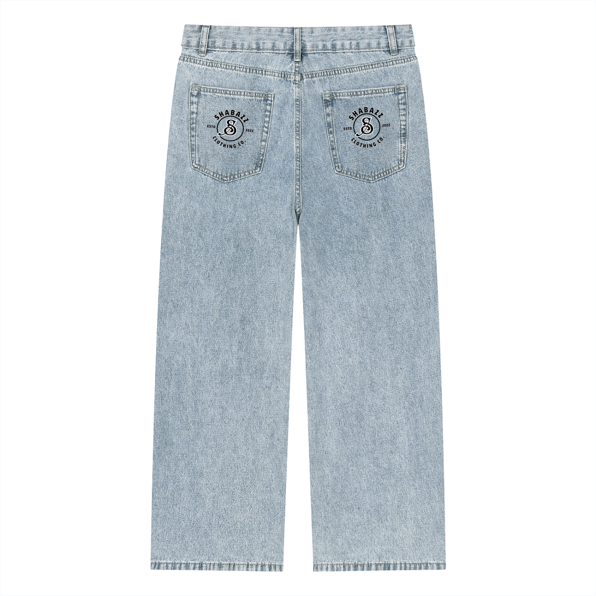 Shabazz Unisex Vintage Wash Straight Leg Jeans