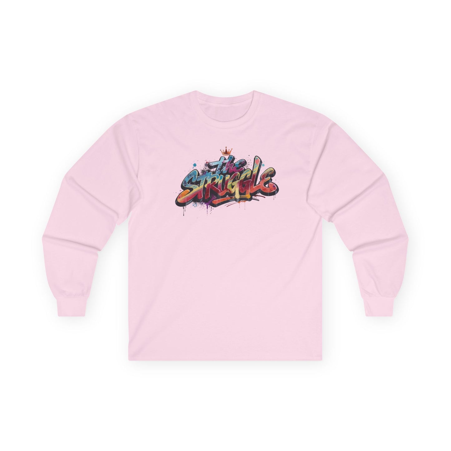 The Struggle Graffiti Skate Long Sleeve Tee — Colorful Urban Streetwear