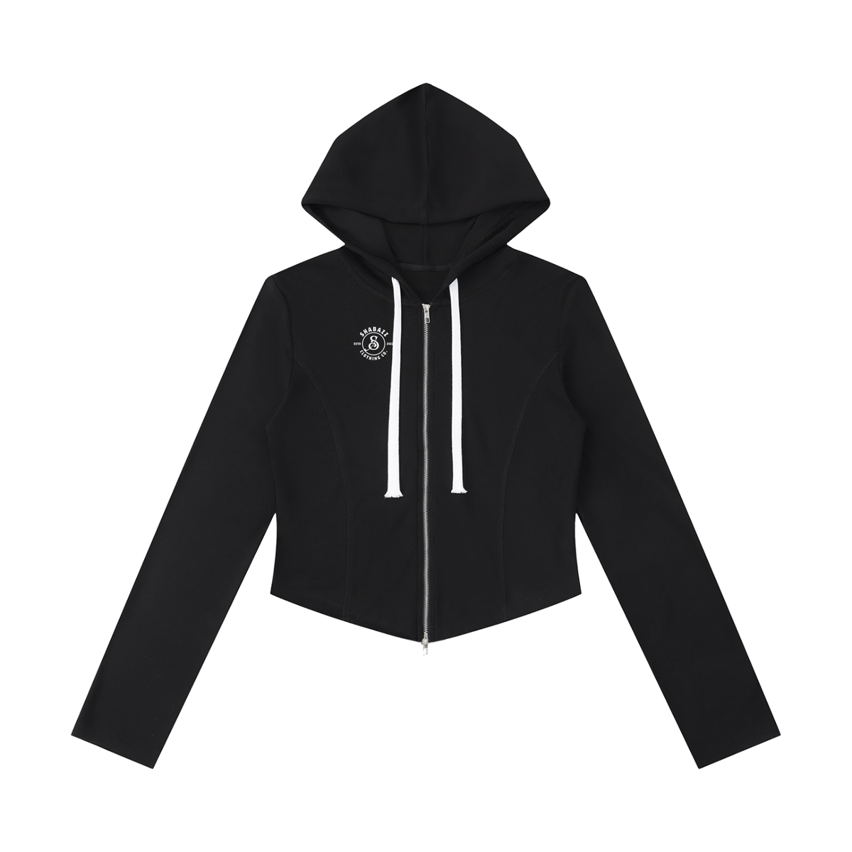 Shabazz Women's Slim Cropped Full Zip Hoodie