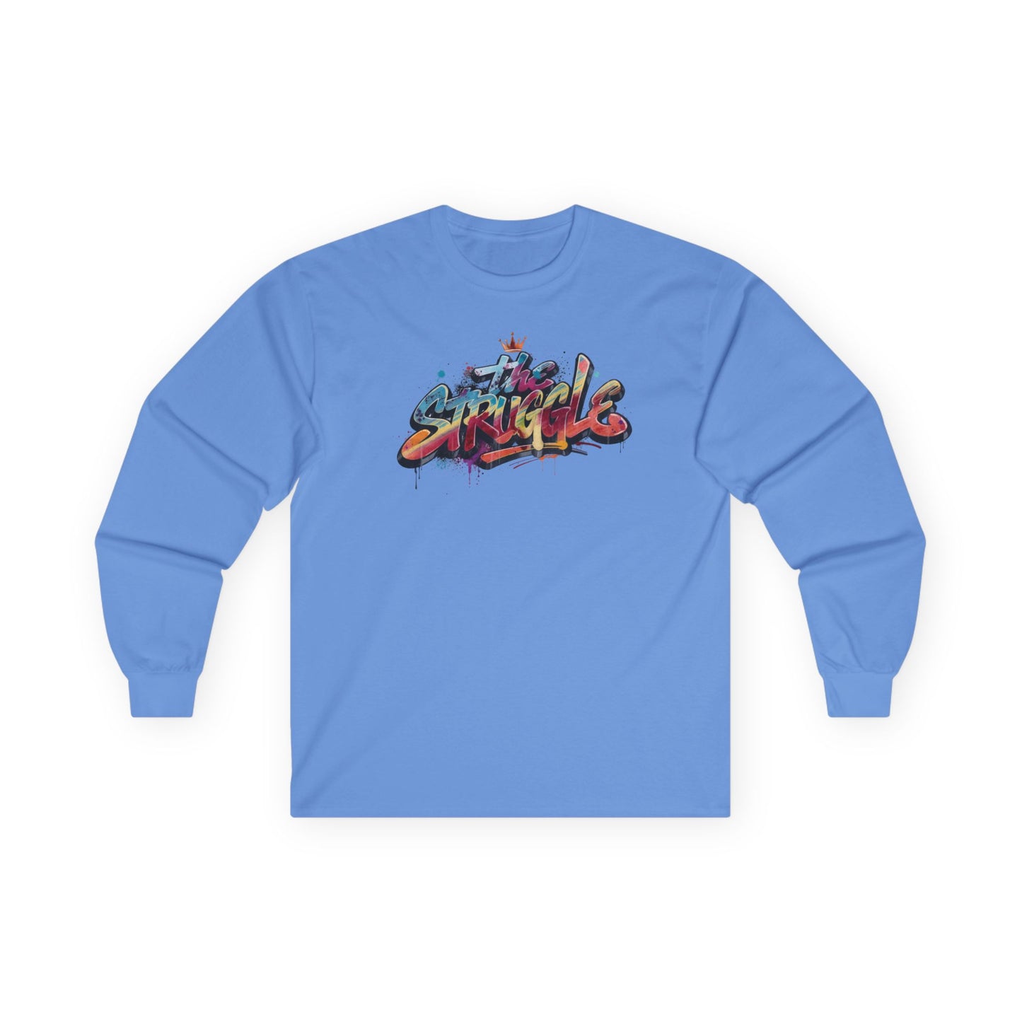 The Struggle Graffiti Skate Long Sleeve Tee — Colorful Urban Streetwear