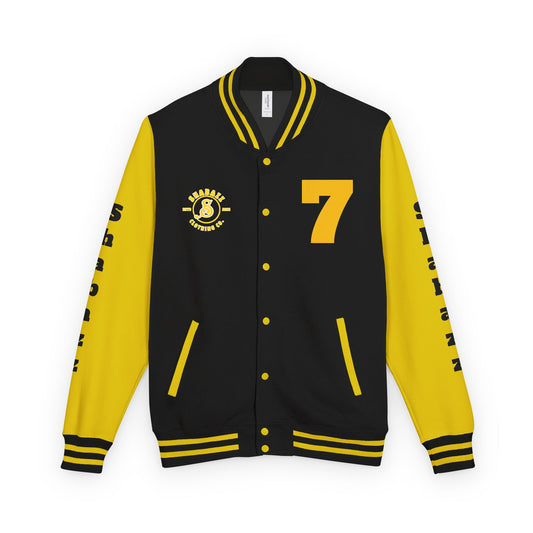 Shabazz Unisex Letterman Jacket - Sporty Style, Perfect for Gamers | Vintage, Casual Wear, Team Spirit, Gifts for Him/Her, Fashion Statement