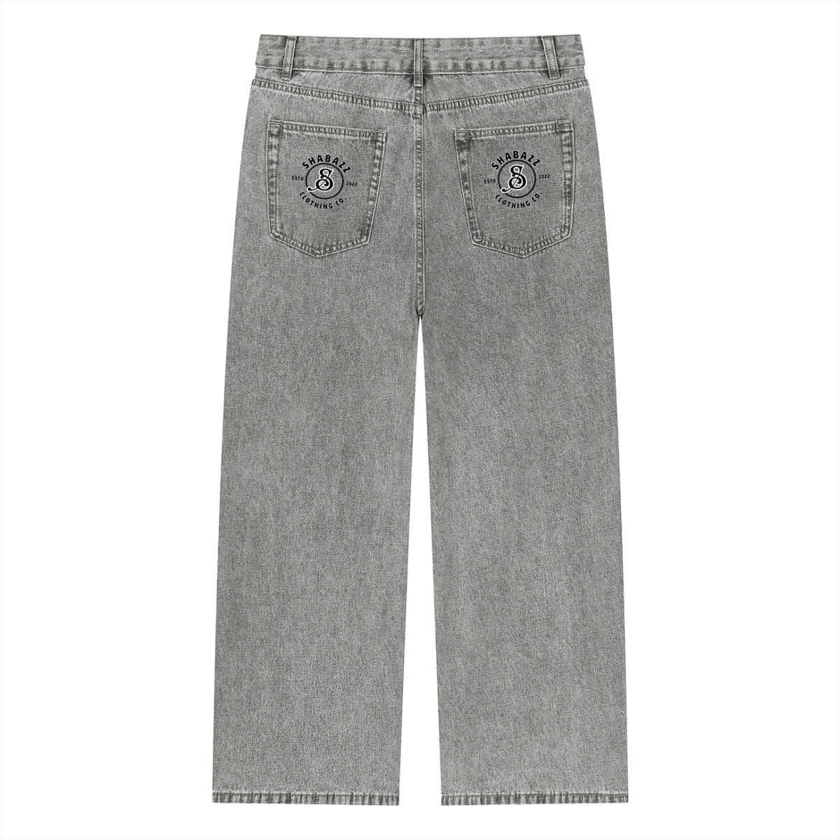 Shabazz Unisex Vintage Wash Straight Leg Jeans