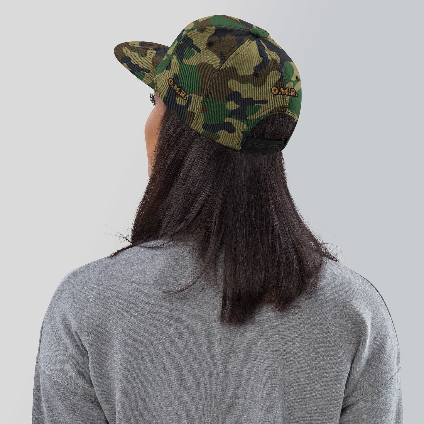 Original Man Records Camo Snapback Hat