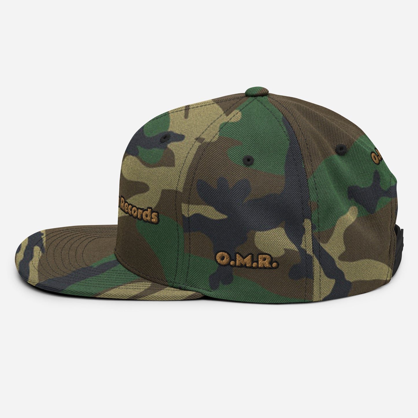 Original Man Records Camo Snapback Hat