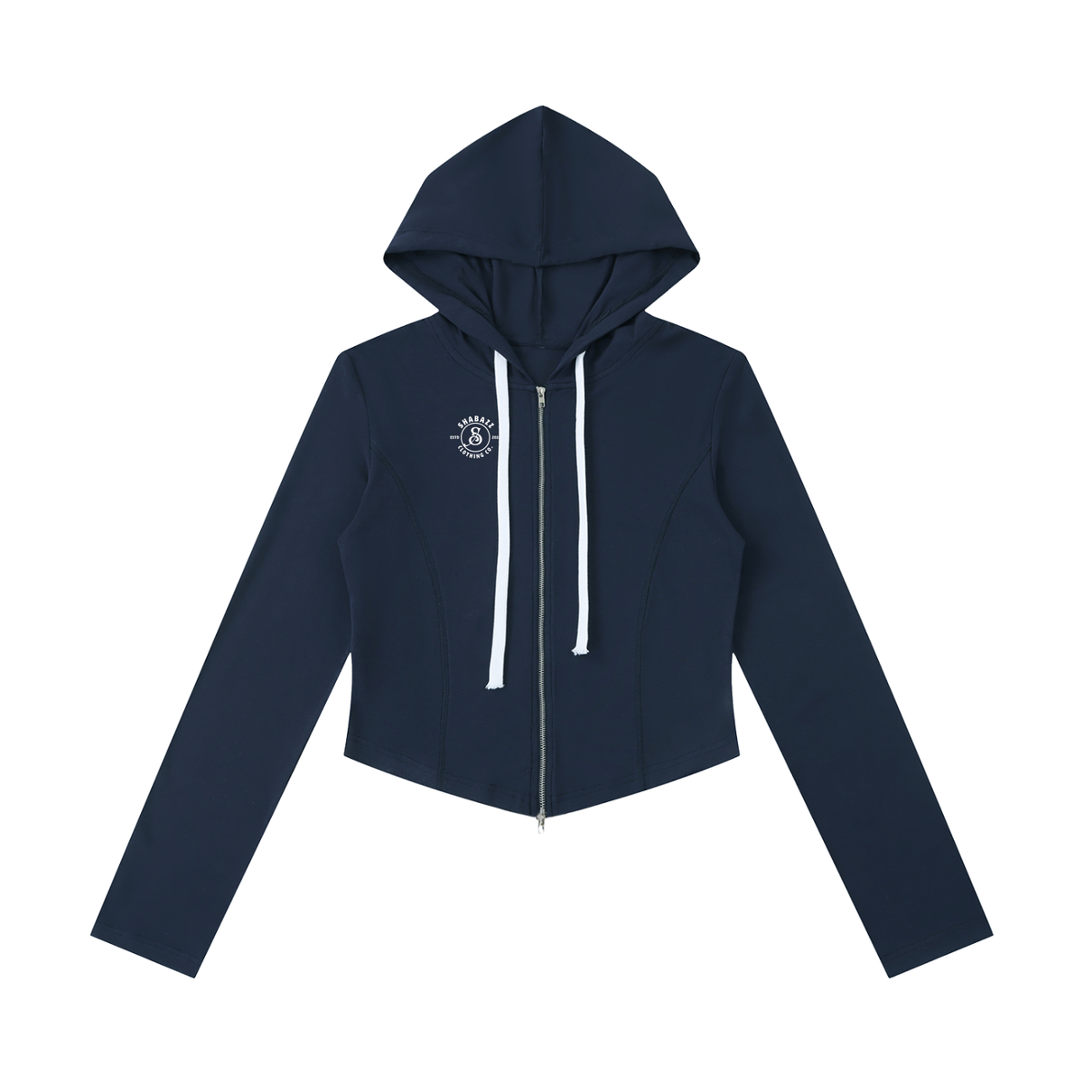 Shabazz Women's Slim Cropped Full Zip Hoodie