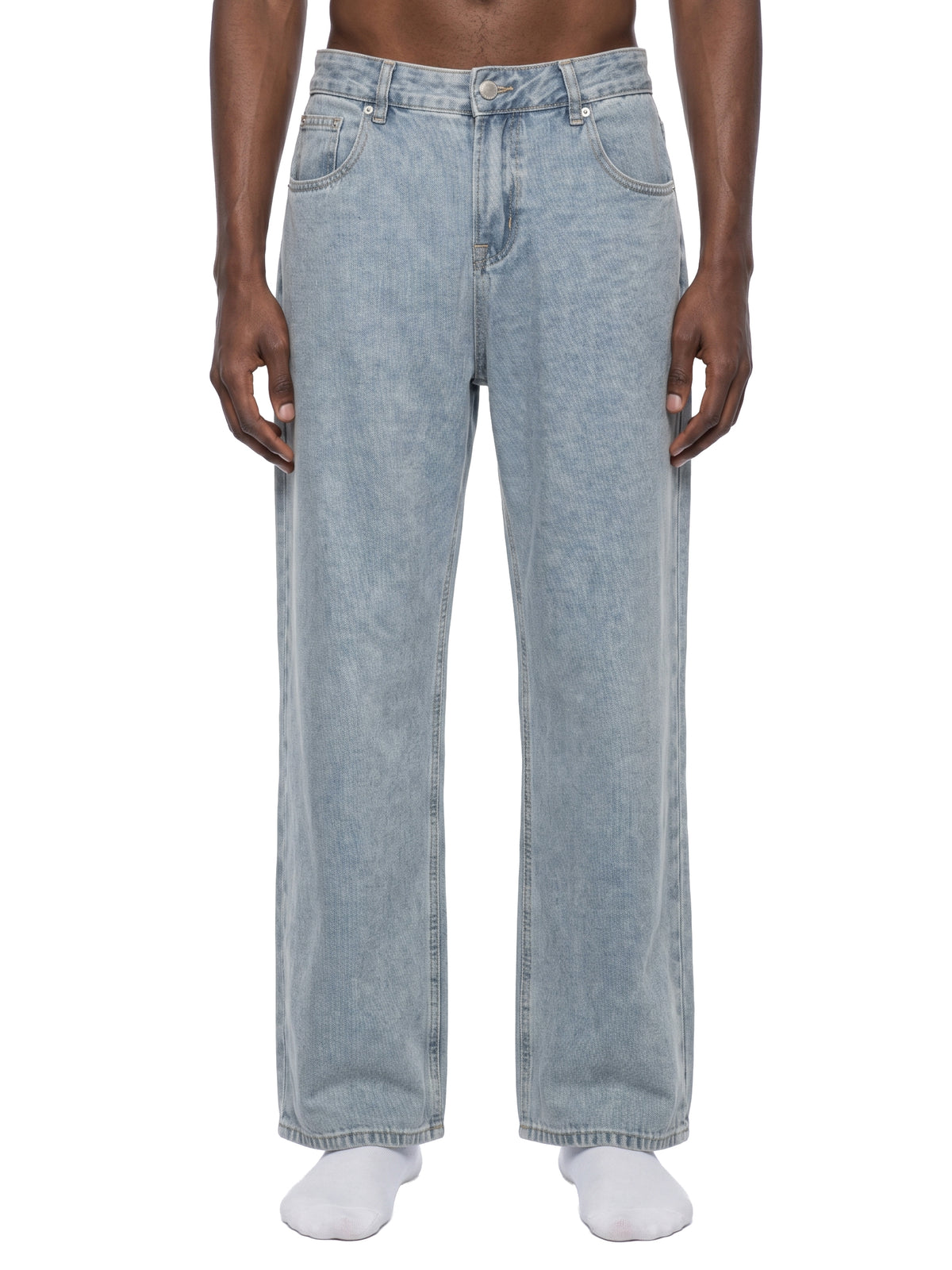 Shabazz Unisex Vintage Wash Straight Leg Jeans