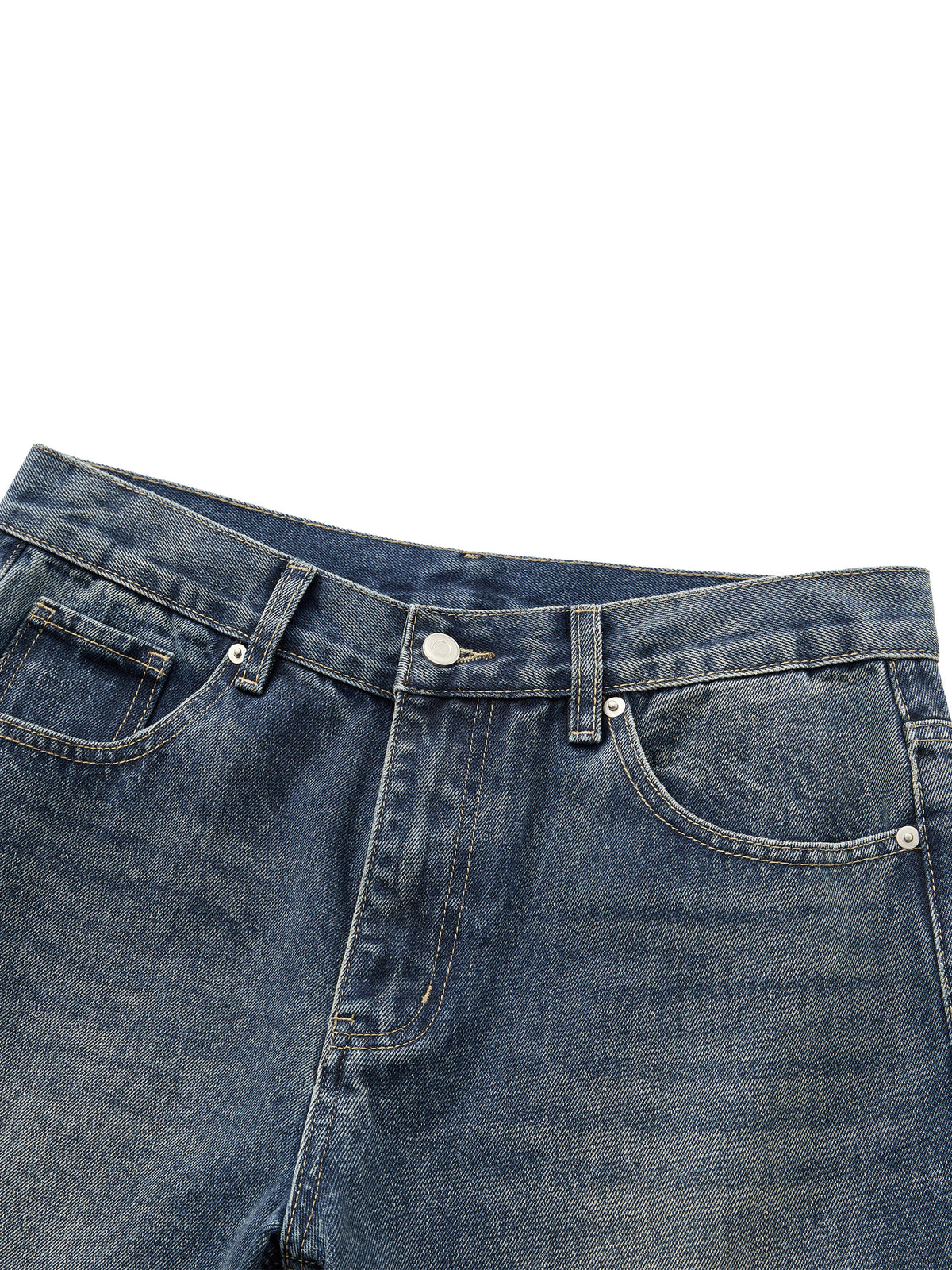 Shabazz Men’s Vintage Wash Straight Leg Denim Jeans