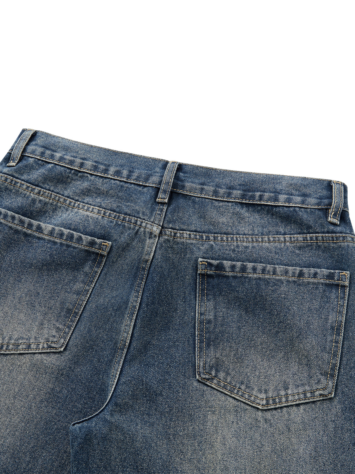 Shabazz Men’s Vintage Wash Straight Leg Denim Jeans