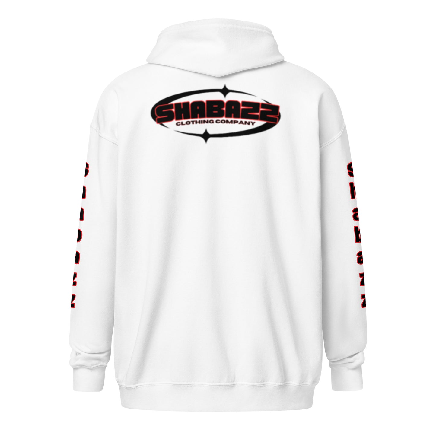 Shabazz White Unisex heavy blend zip hoodie