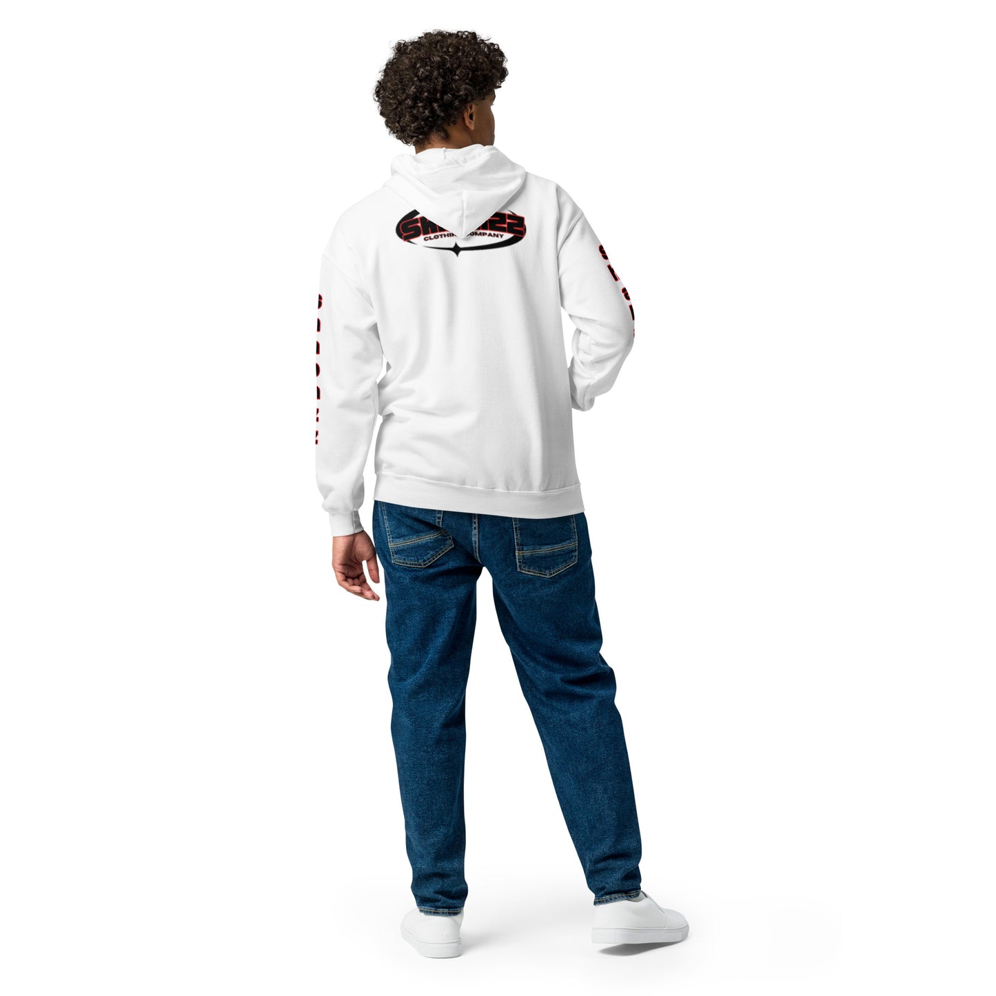 Shabazz White Unisex heavy blend zip hoodie